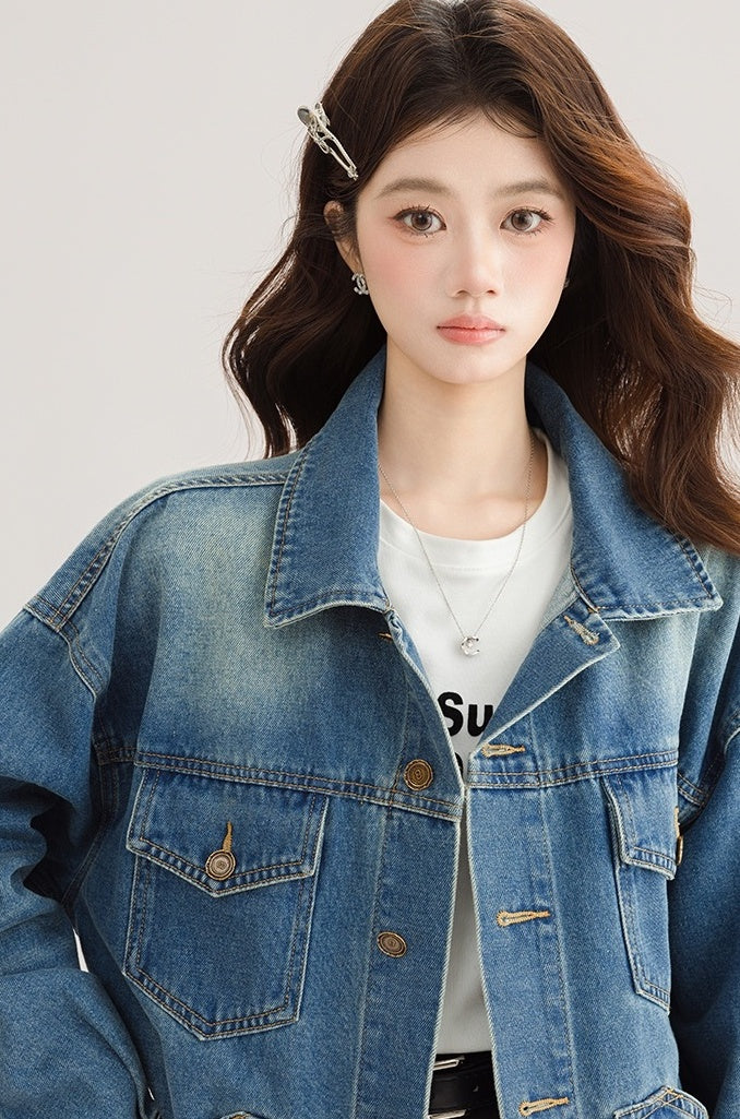 Vintage Hong Kong Style Denim Jacket