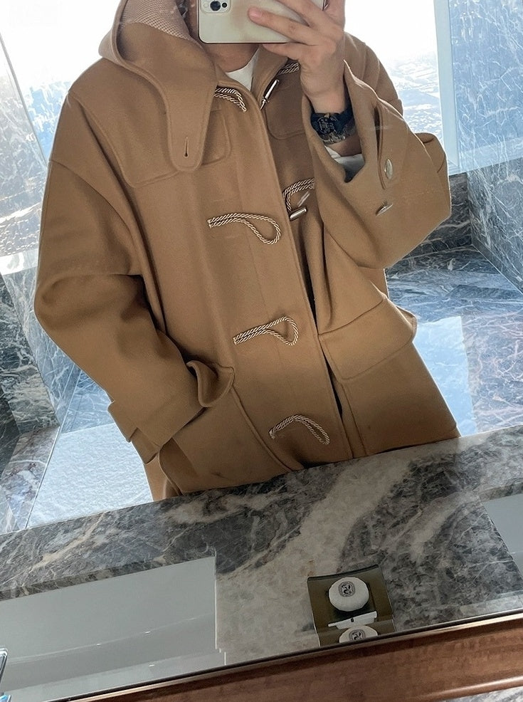 Vintage Hooded Toggle Coat