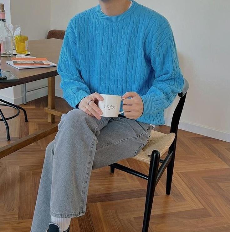 Vintage Knit Sweater Casual Loose Fit
