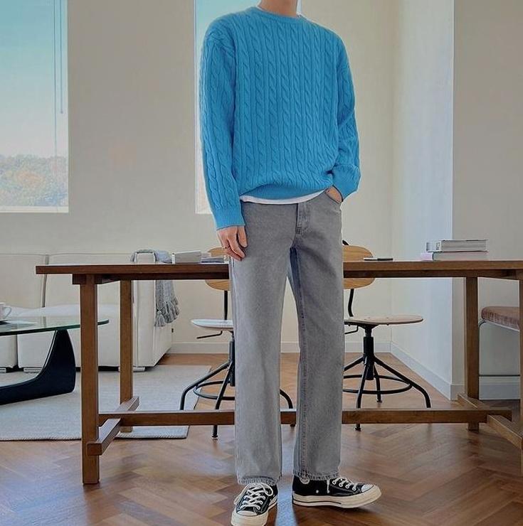 Vintage Knit Sweater Casual Loose Fit