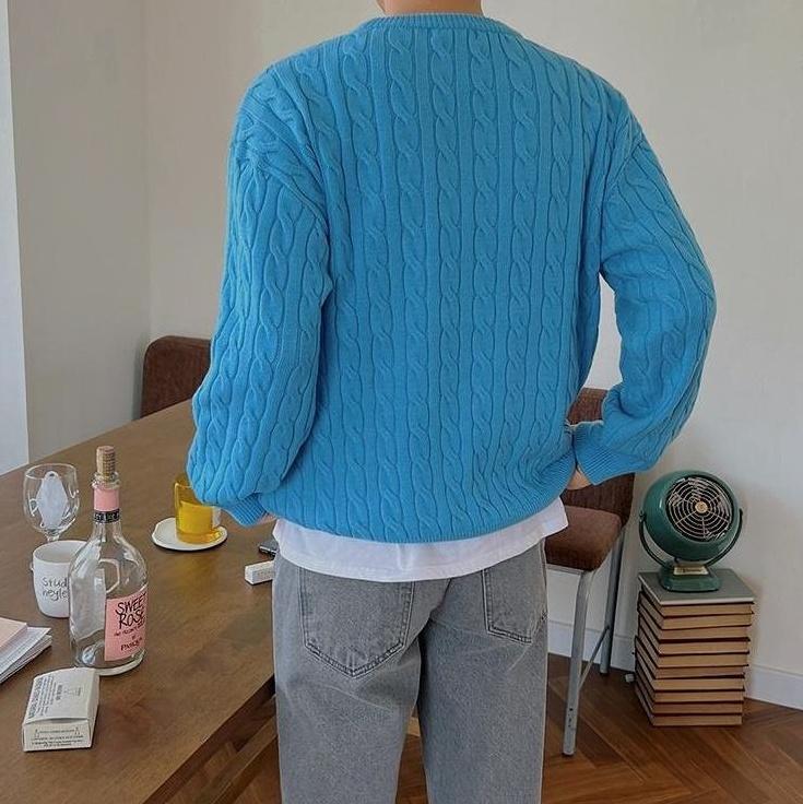 Vintage Knit Sweater Casual Loose Fit