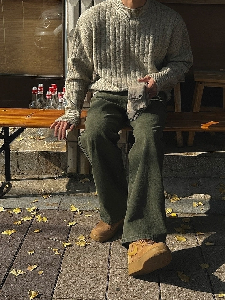 Vintage Korean Style Chunky Turtleneck Sweater