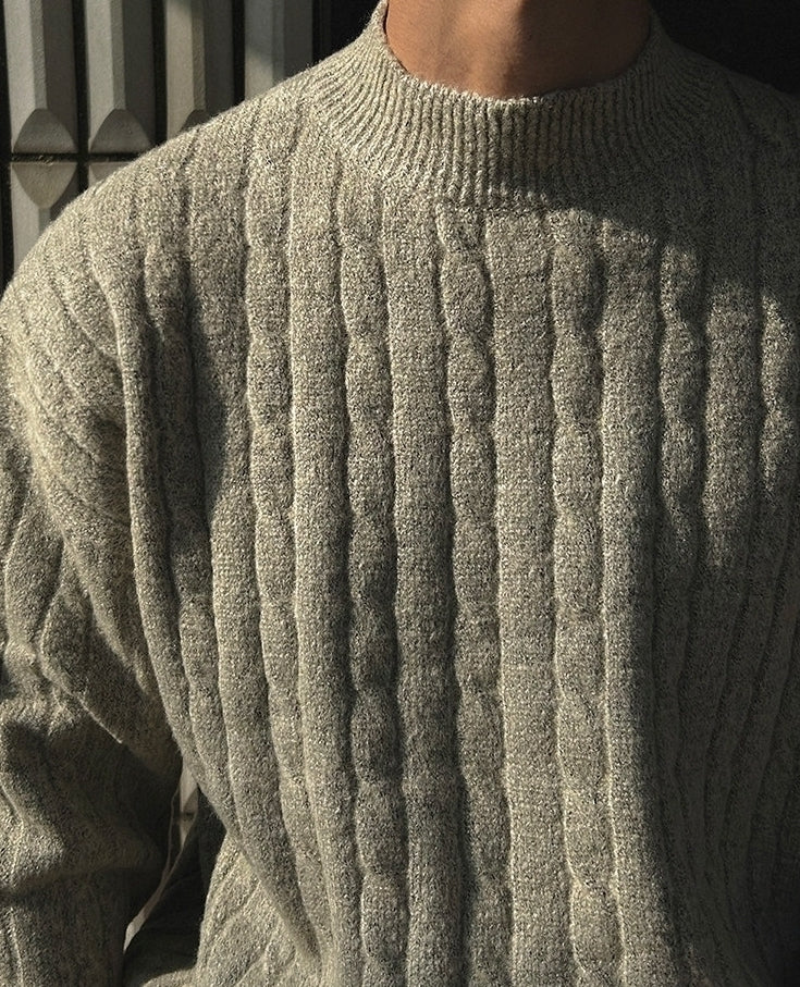 Vintage Korean Style Chunky Turtleneck Sweater