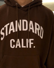 Vintage Letter Print Hooded Sweatshirt