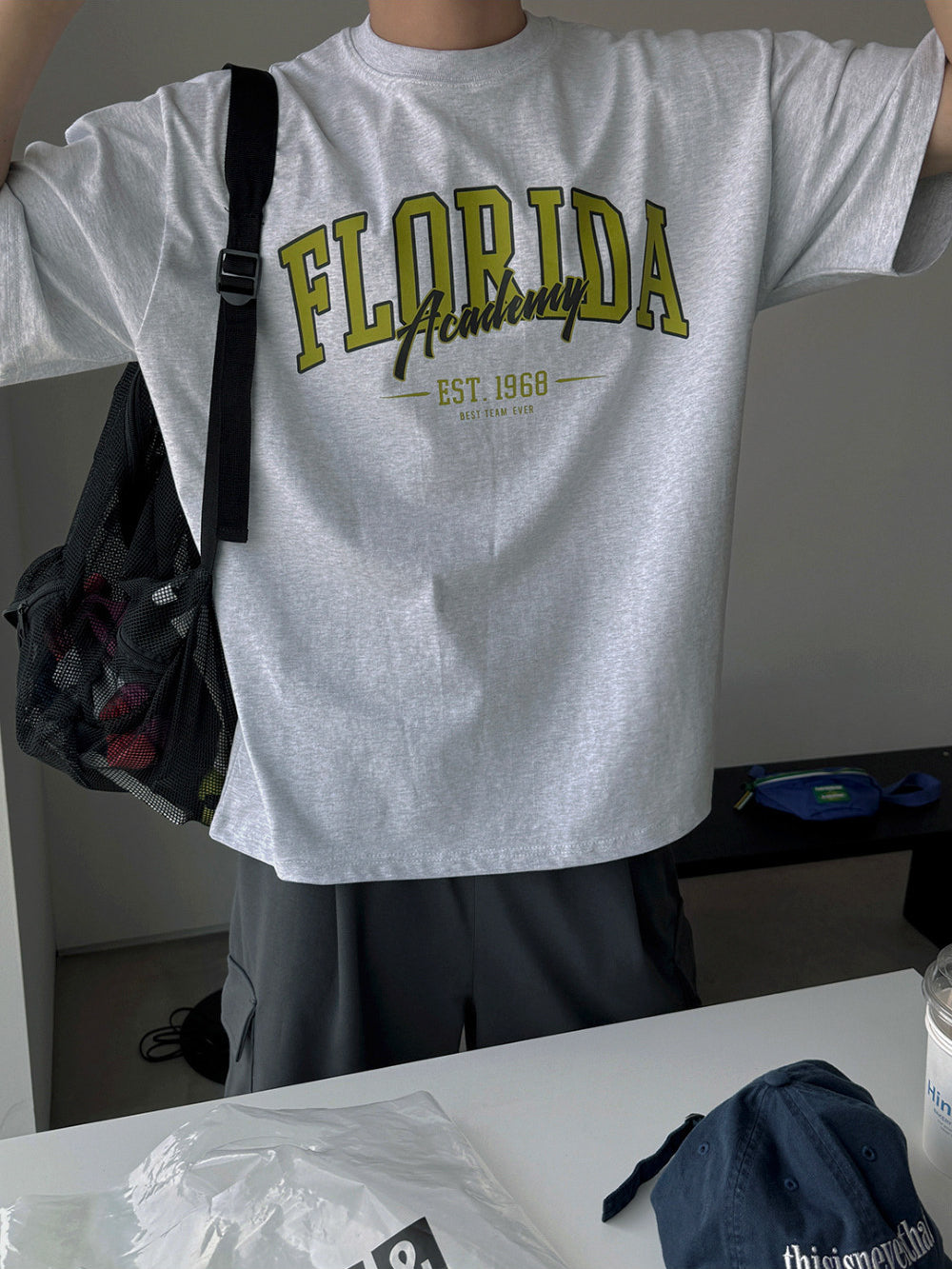 Vintage Letter Print T Shirt