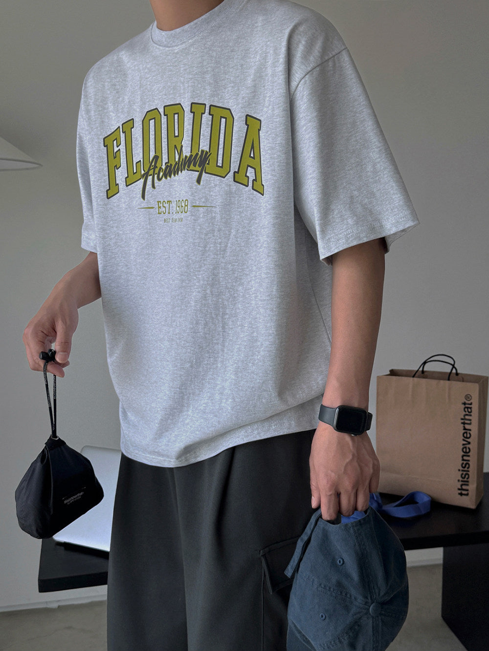 Vintage Letter Print T Shirt