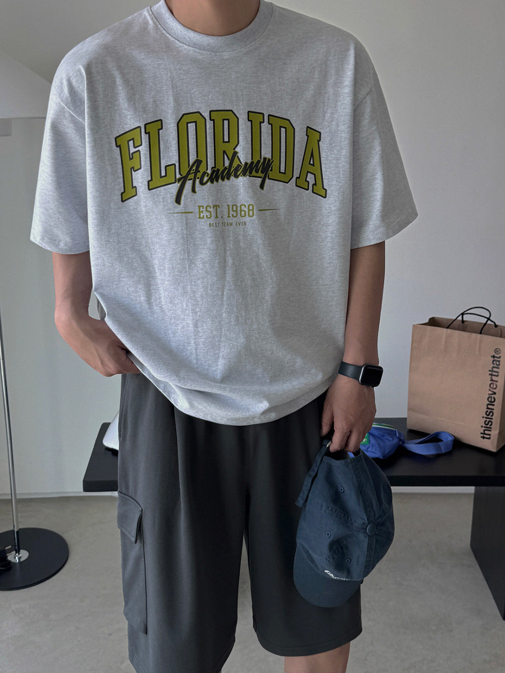 Vintage Letter Print T Shirt