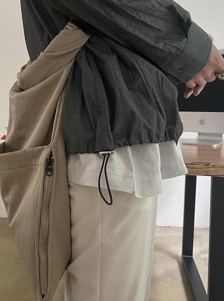 Vintage Linen Workwear Jacket Shirt