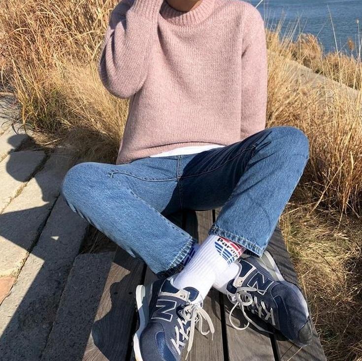 Vintage Loose Fit Denim Trousers Trendy Style
