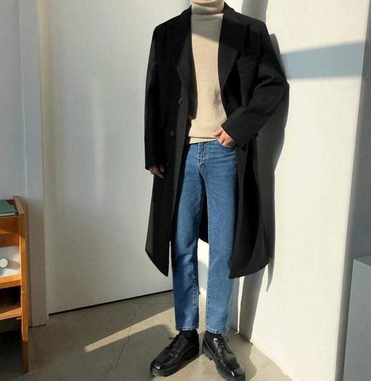 Vintage Loose Fit Denim Trousers Trendy Style
