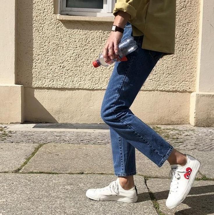 Vintage Loose Fit Denim Trousers Trendy Style