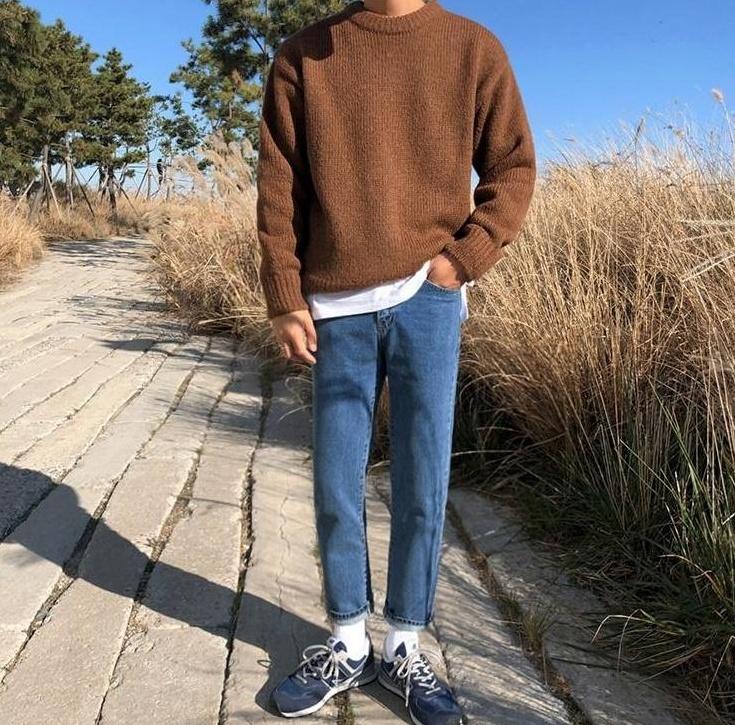 Vintage Loose Fit Denim Trousers Trendy Style
