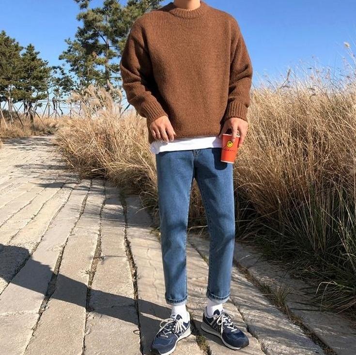 Vintage Loose Fit Denim Trousers Trendy Style