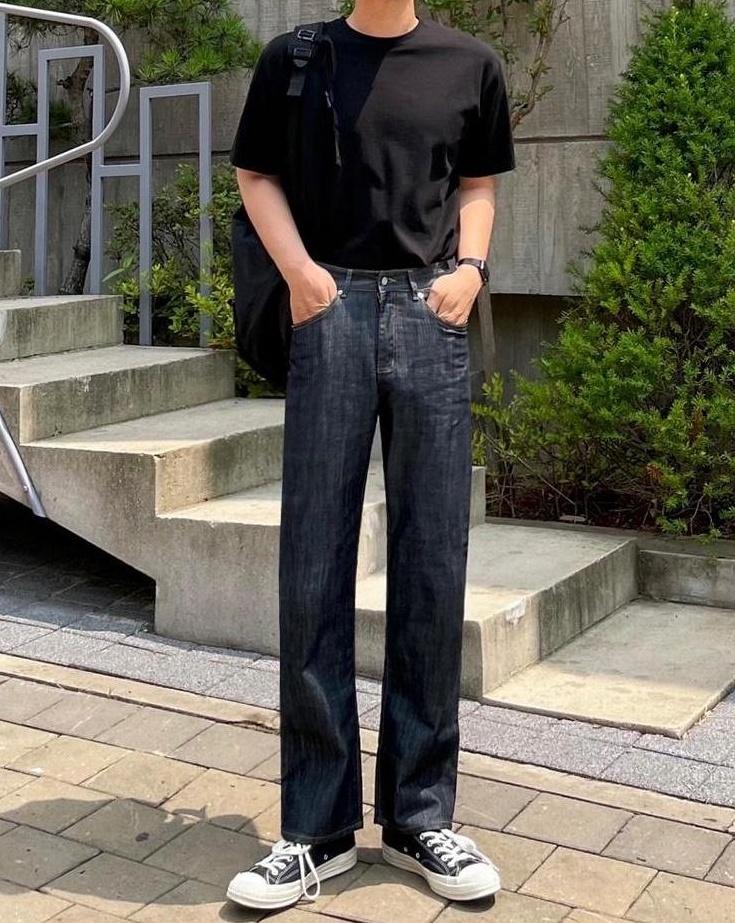 Vintage Loose Fit Denim Trousers