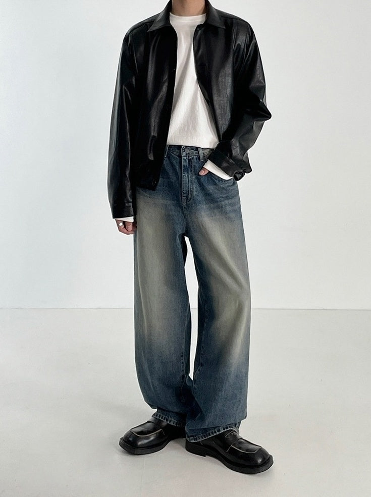 Vintage Loose Fit Straight Jeans