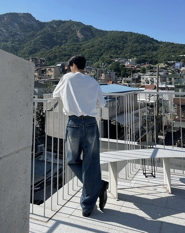 Vintage Loose Fit Straight Jeans