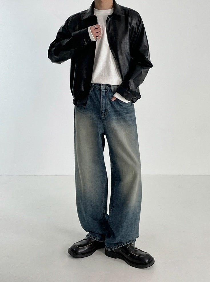 Vintage Loose Fit Straight Jeans