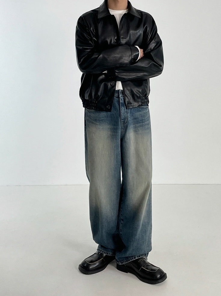 Vintage Loose Fit Straight Jeans