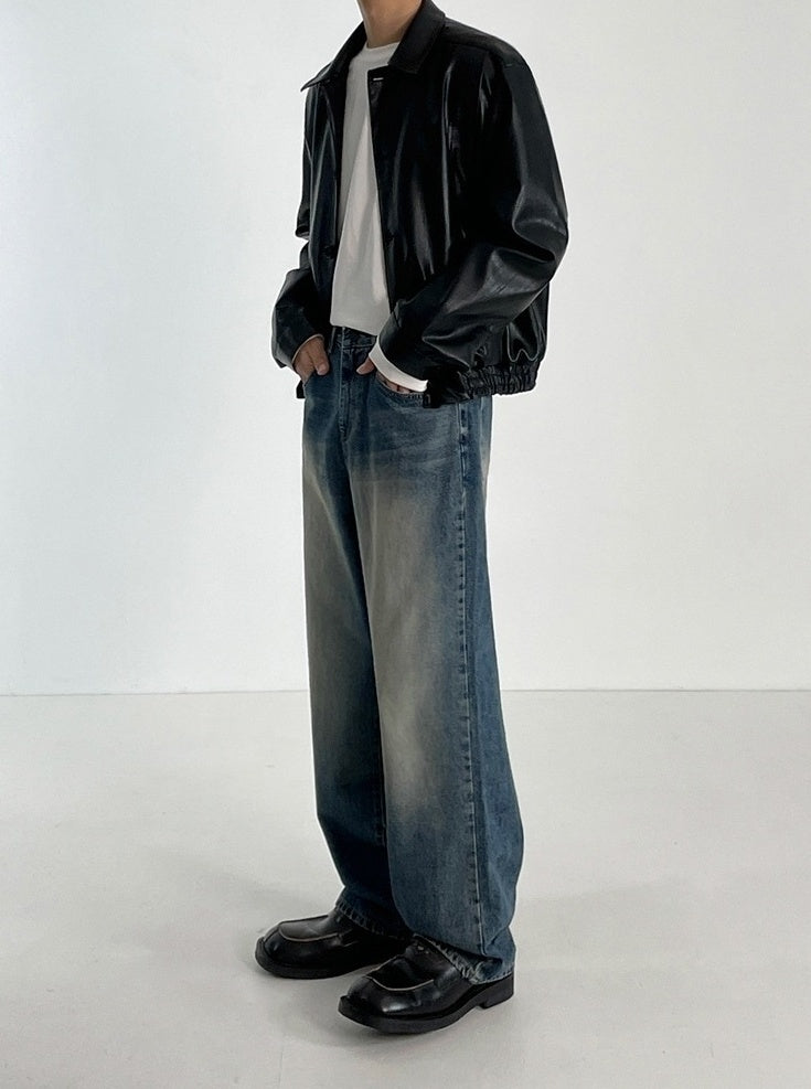 Vintage Loose Fit Straight Jeans