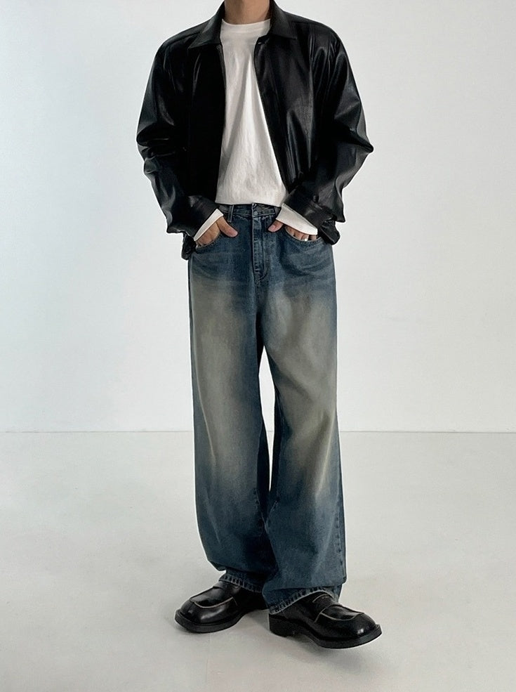 Vintage Loose Fit Straight Jeans