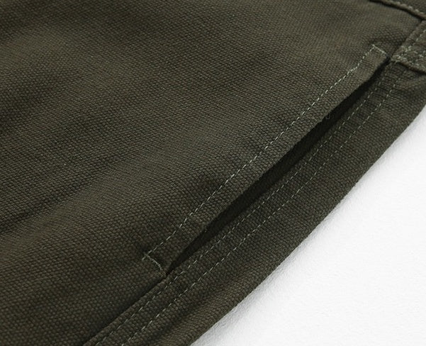 Vintage Loose Fit Utility Trousers Korean Style