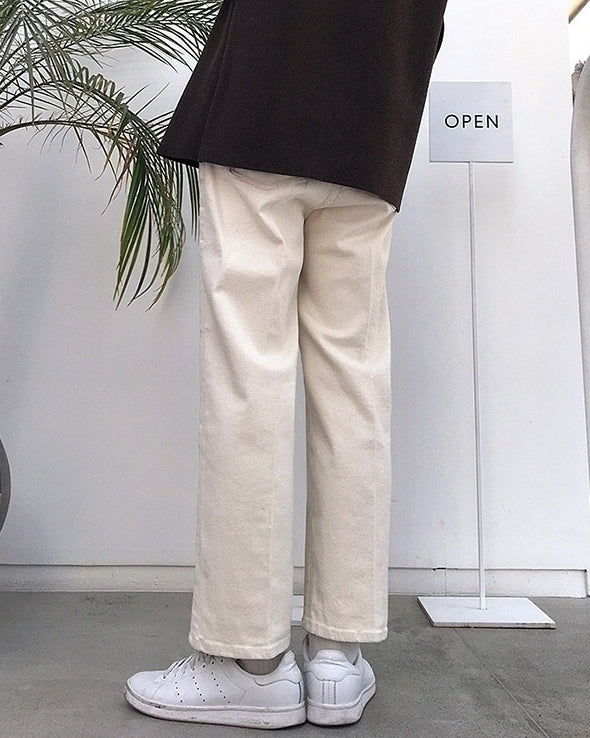 Vintage Loose Fit Wide Leg Casual Trousers