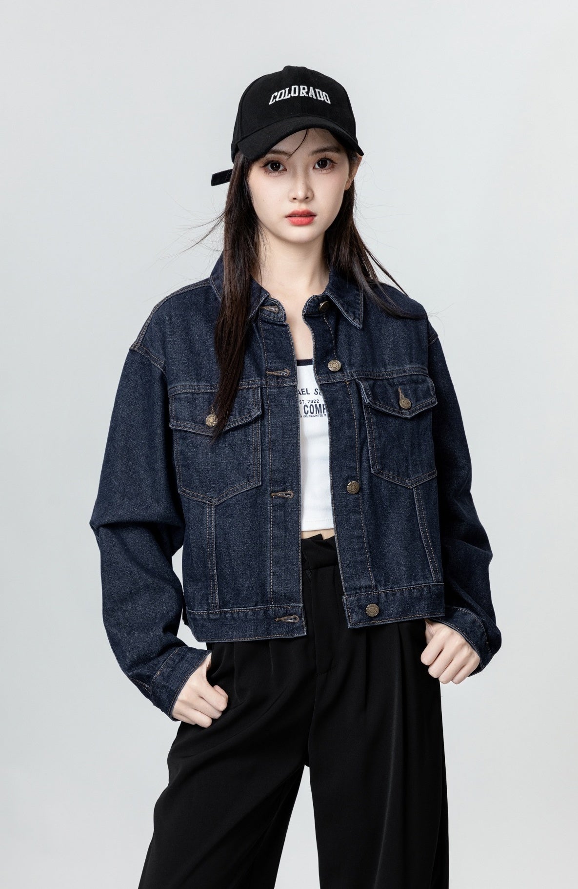 Vintage Navy Denim Jacket