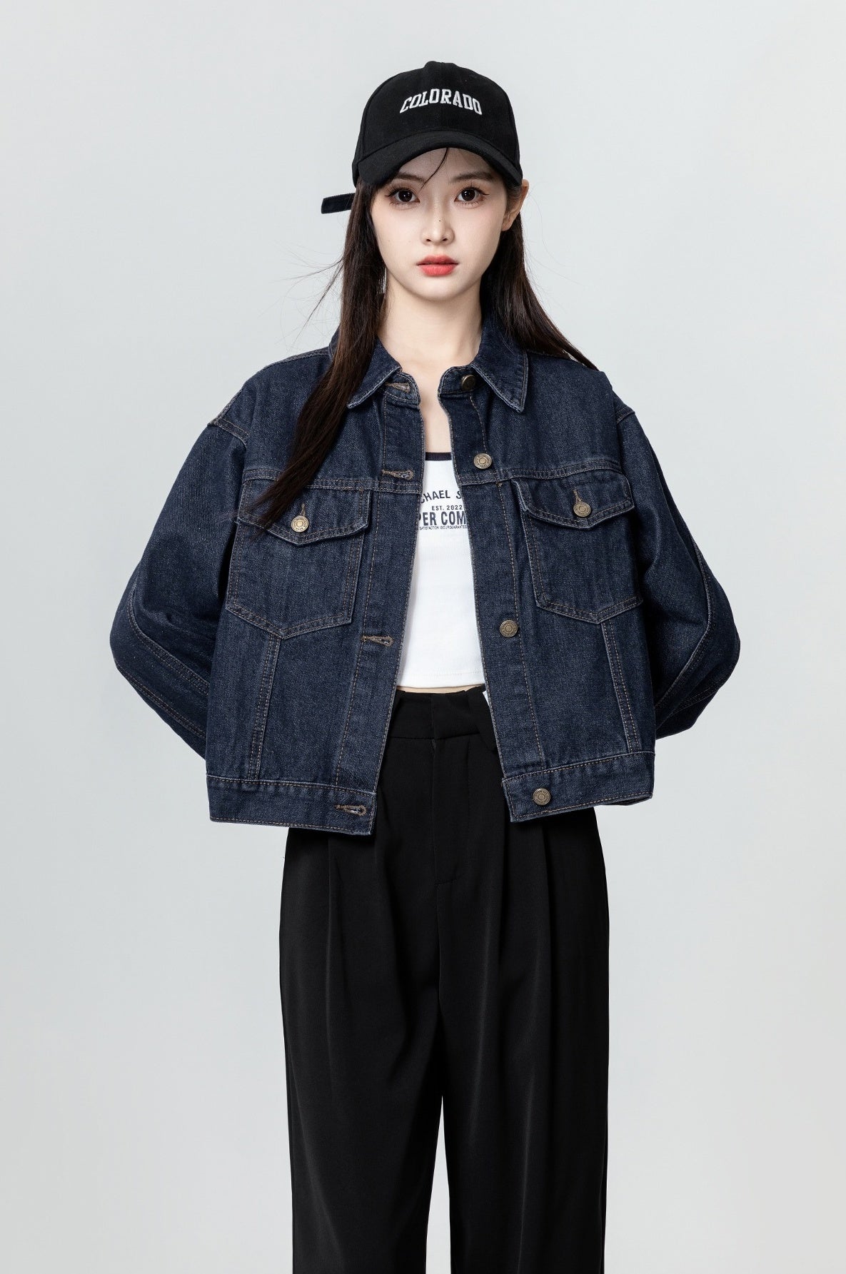 Vintage Navy Denim Jacket