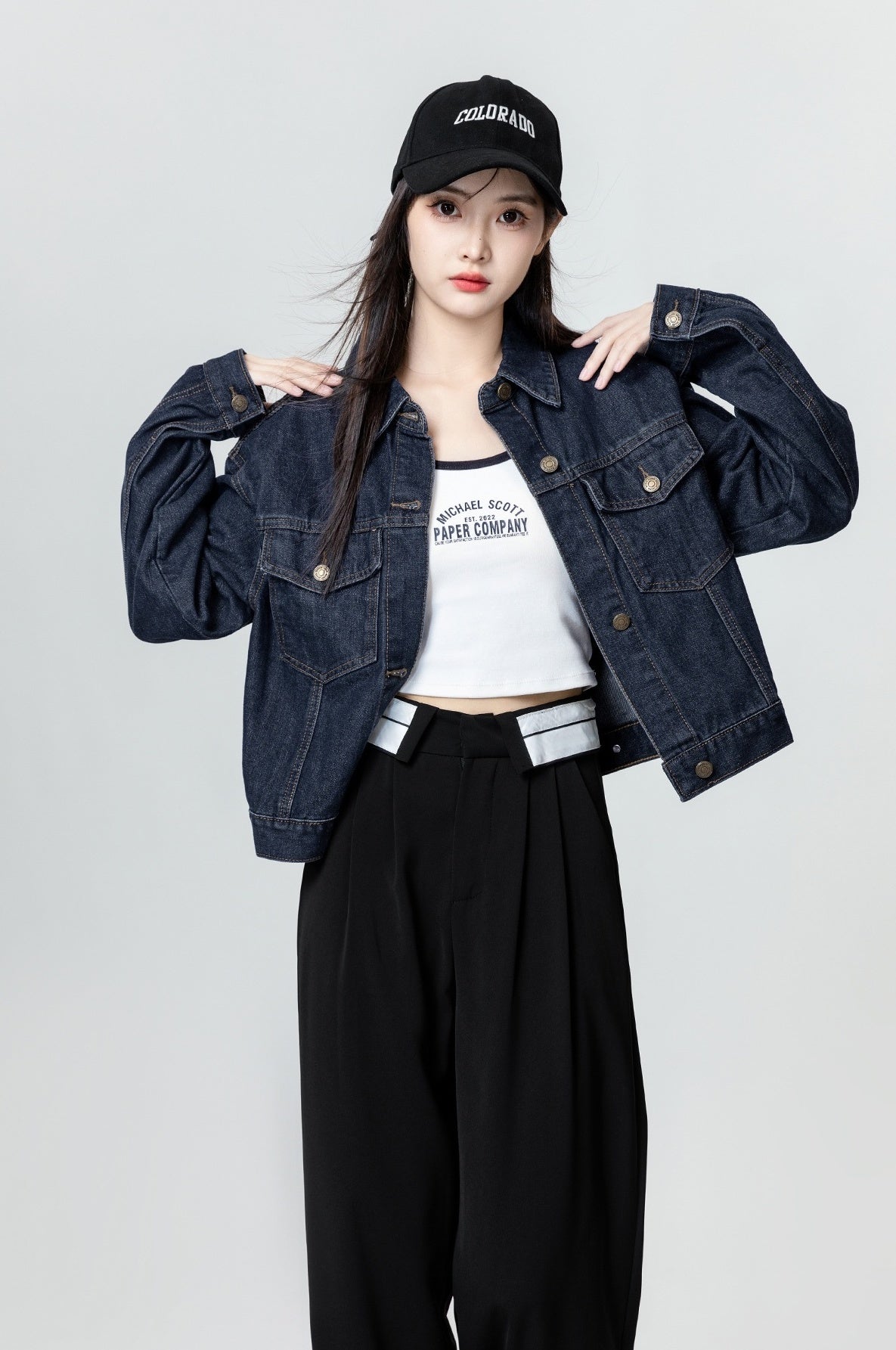 Vintage Navy Denim Jacket