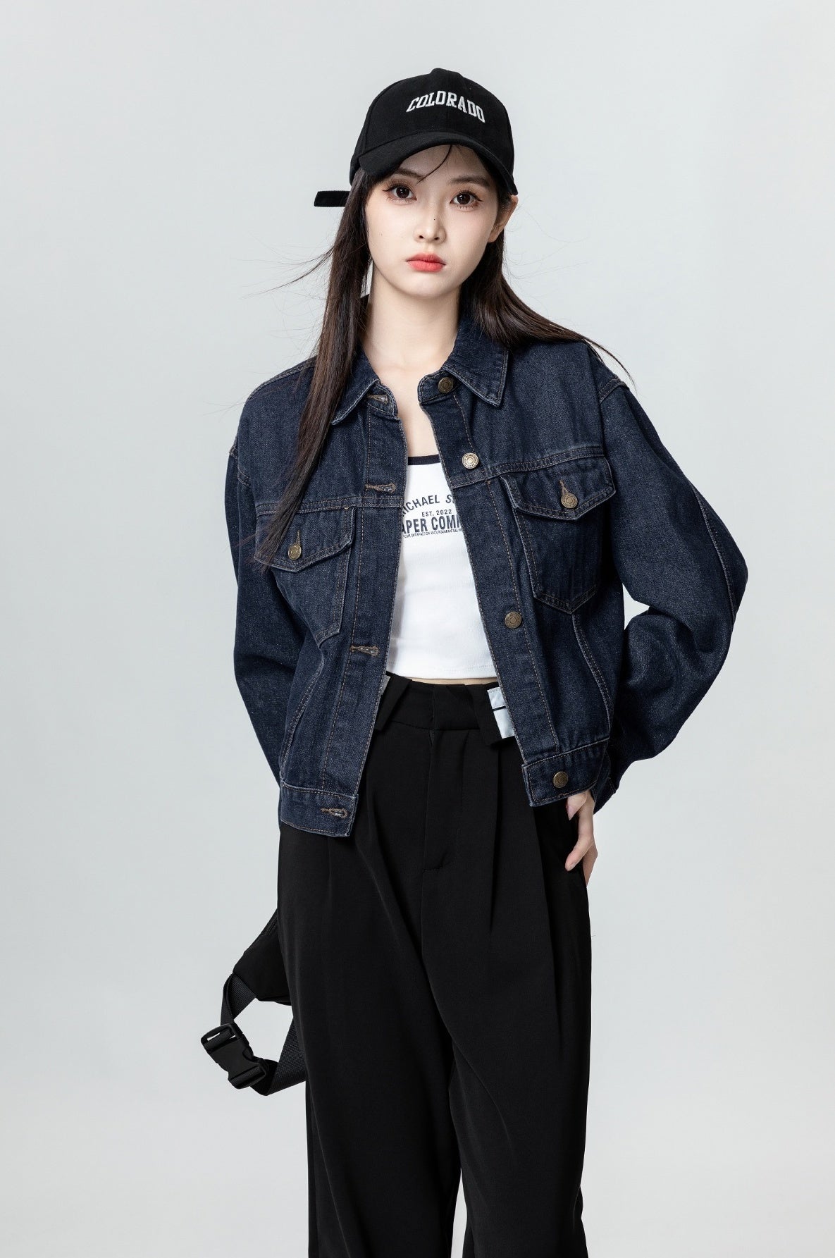 Vintage Navy Denim Jacket