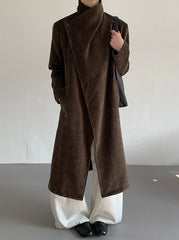 Vintage Oversized Long Winter Overcoat Warm Retro Trench Coat