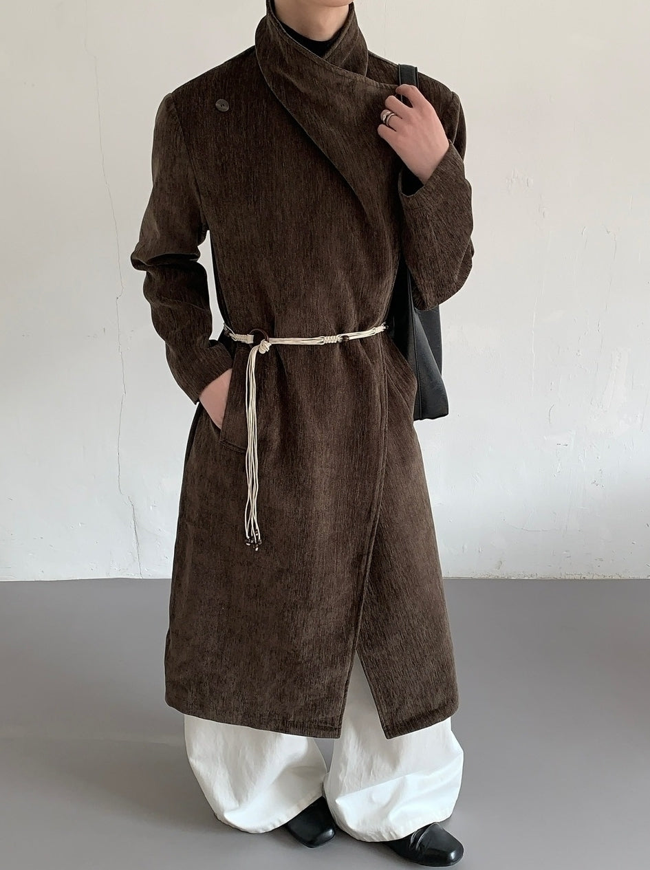 Vintage Oversized Long Winter Overcoat Warm Retro Trench Coat