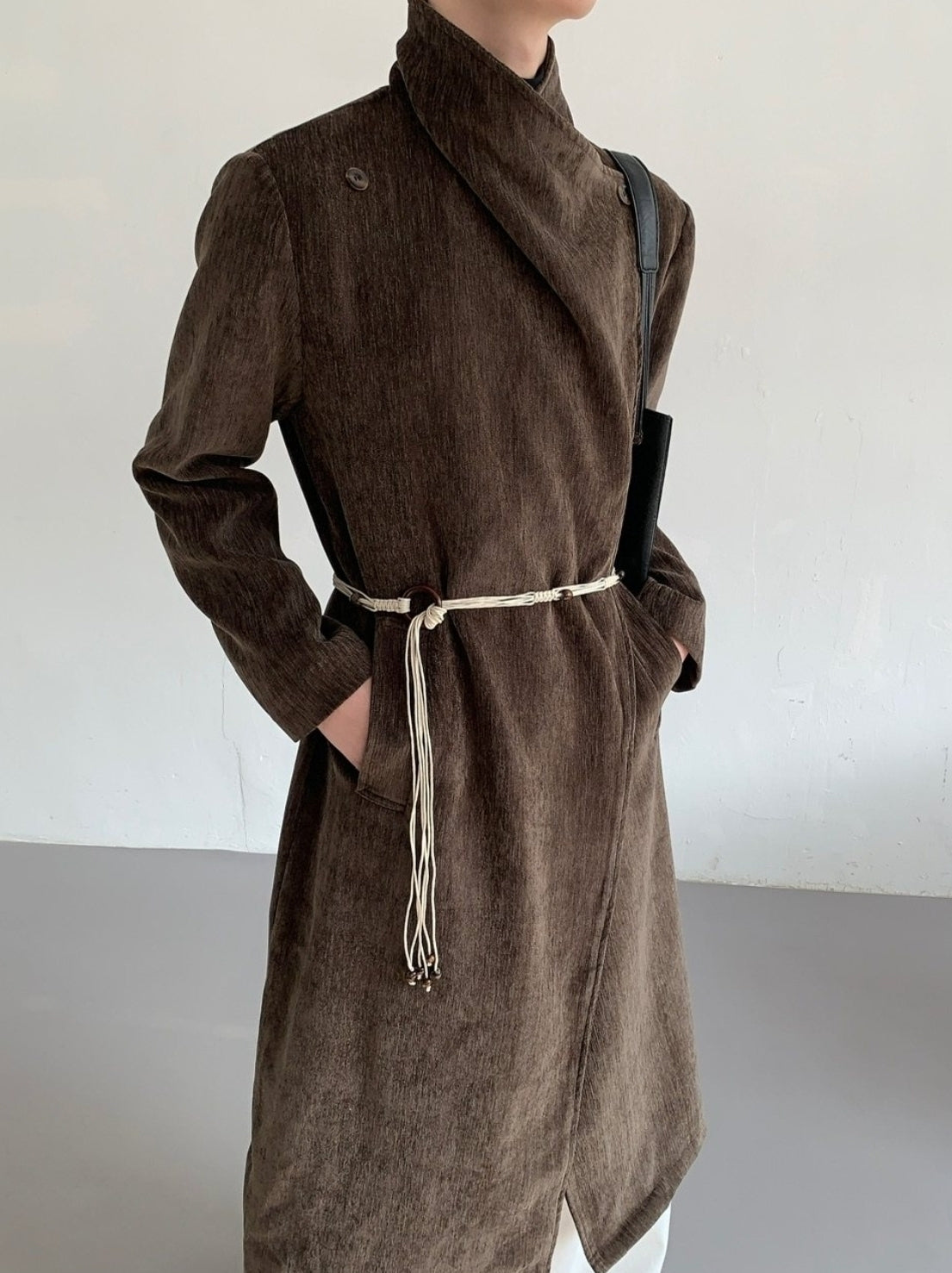 Vintage Oversized Long Winter Overcoat Warm Retro Trench Coat