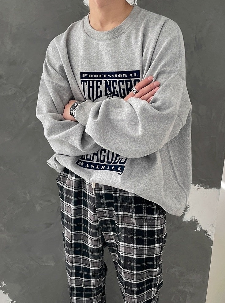 Vintage Plaid Casual Jogger Pants