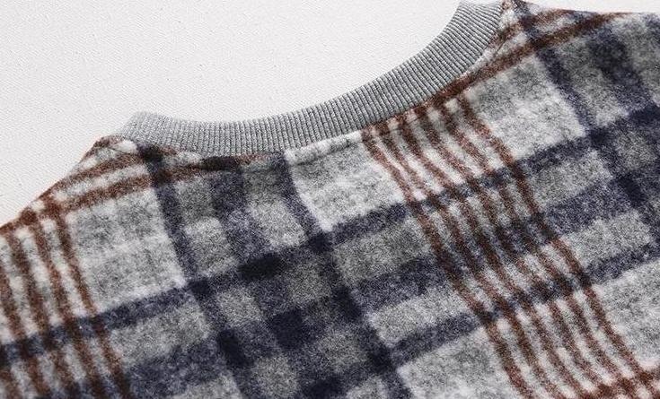 Vintage Plaid Crewneck Sweatshirt