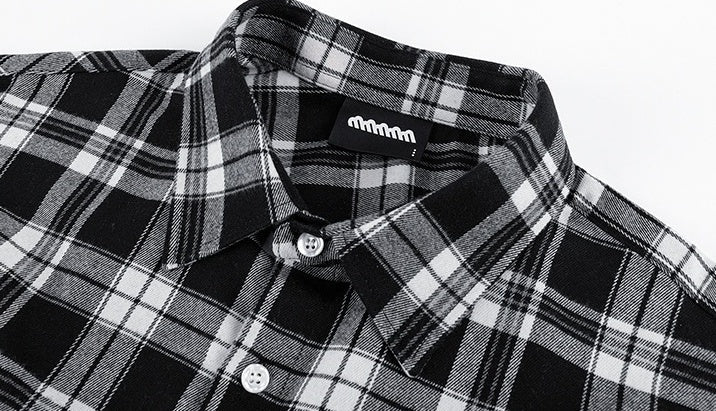Vintage Plaid Long Sleeve Casual Shirt Jacket