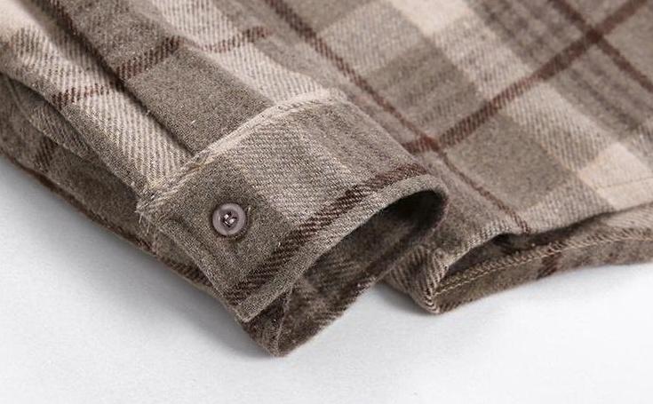 Vintage Plaid Long Sleeve Casual Shirt