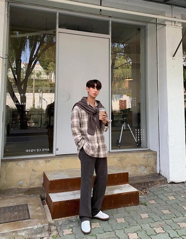 Vintage Plaid Long Sleeve Casual Shirt