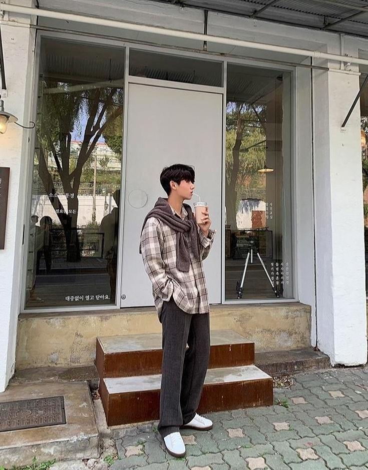 Vintage Plaid Long Sleeve Casual Shirt