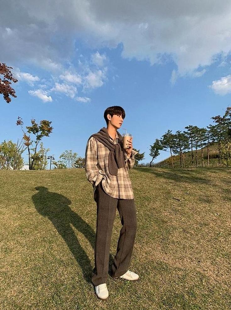 Vintage Plaid Long Sleeve Casual Shirt