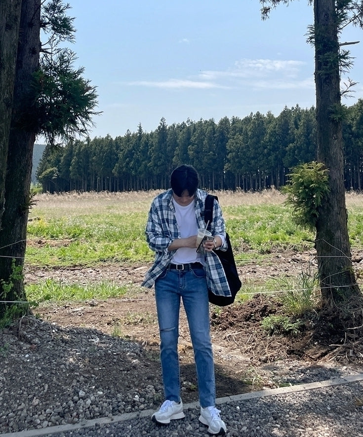 Vintage Plaid Loose Fit Shirt