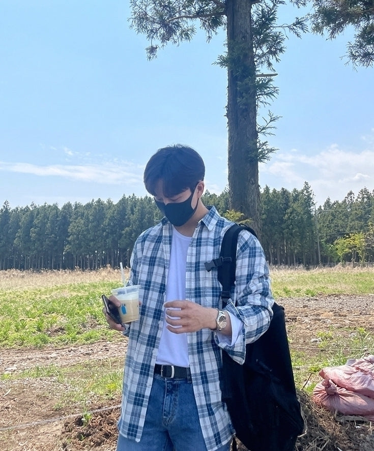 Vintage Plaid Loose Fit Shirt