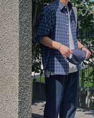 Vintage Plaid Loose Fit Shirt