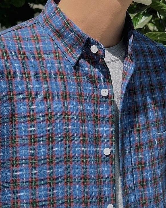 Vintage Plaid Loose Fit Shirt