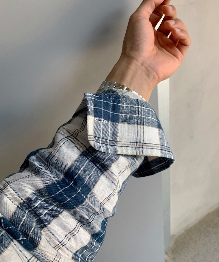 Vintage Plaid Loose Fit Shirt