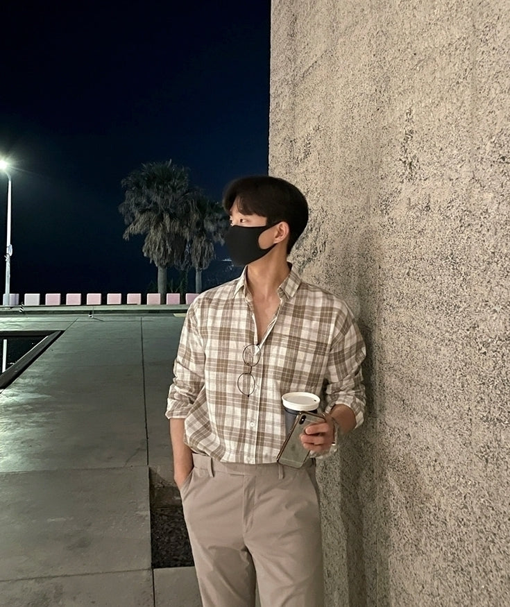 Vintage Plaid Loose Fit Shirt
