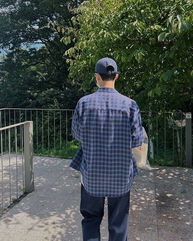Vintage Plaid Loose Fit Shirt