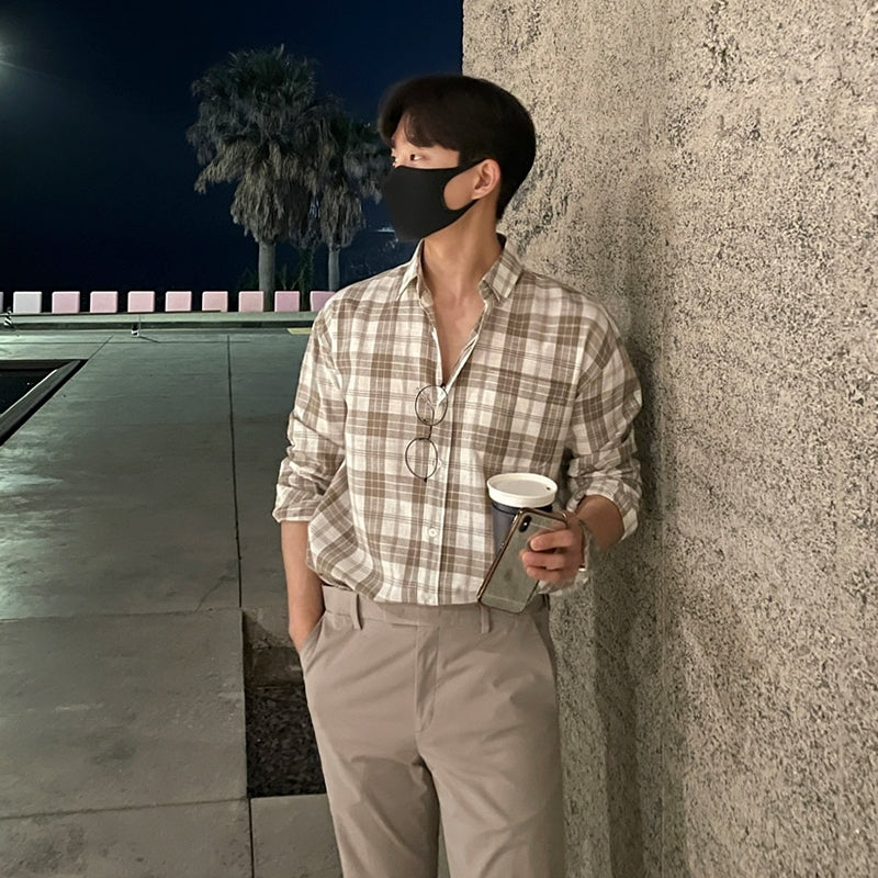 Vintage Plaid Loose Fit Shirt