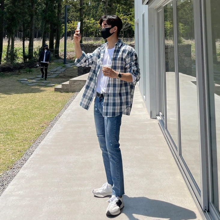 Vintage Plaid Loose Fit Shirt