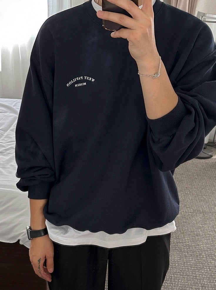 Vintage Print Loose Sweatshirt